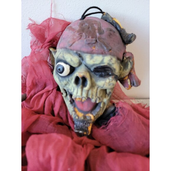Halloween pirate AS IS hanging prop decor vintage home scary - Picture 5 of 11